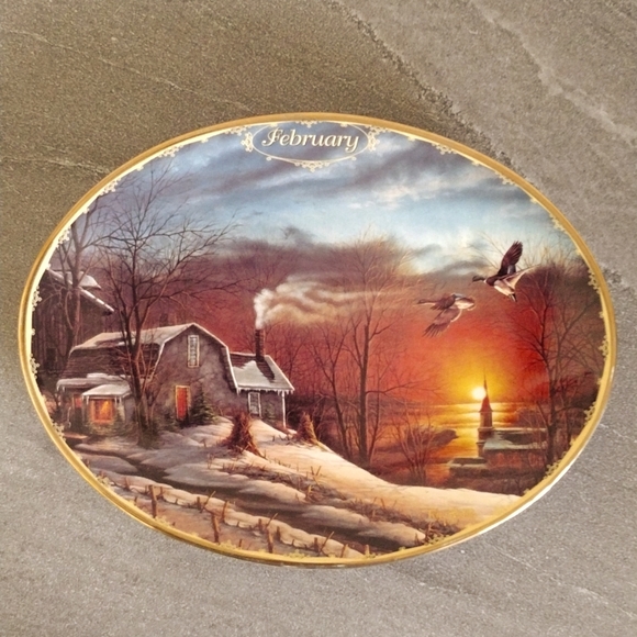 Terry Redlin February Sharing Season Second Issue Seasons to Remember - Picture 1 of 6